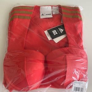 Ivy Park coral Lake circular knit crop top